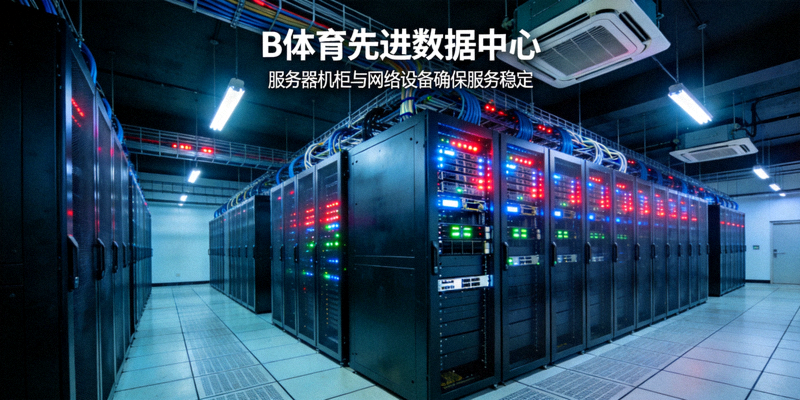 B体育先进数据中心内部 - 服务器机柜与网络设备确保服务稳定