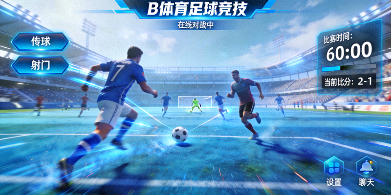 B体育足球竞技游戏主界面 - 玩家正在进行在线对战