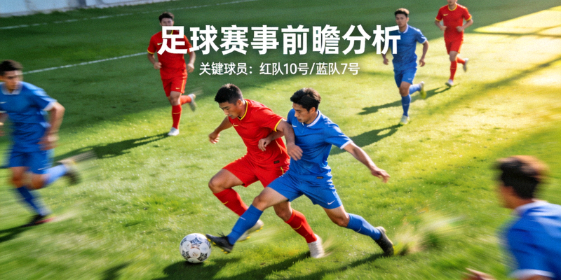 足球赛事前瞻分析 - 两队球员在场上激烈拼抢的瞬间