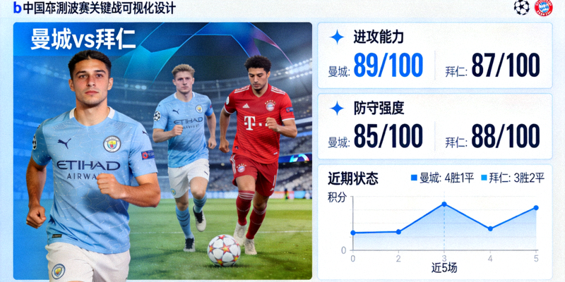 欧冠淘汰赛关键战前瞻，b体育实时数据界面展示球队实力对比