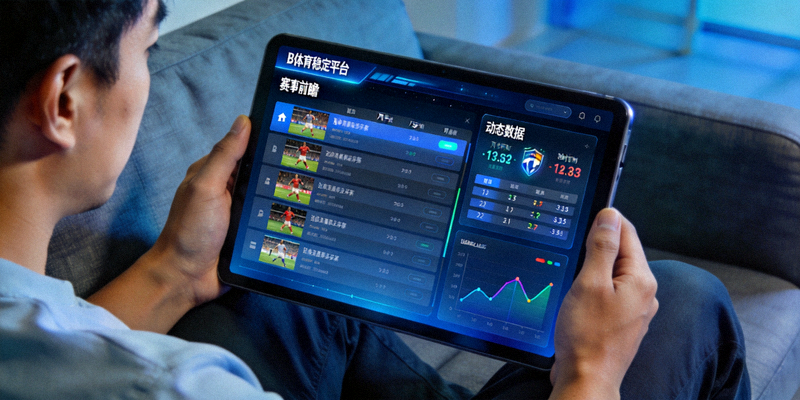 球迷使用b体育稳定平台实时查看赛事前瞻与动态数据
